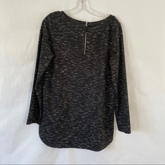 114. Merona crewneck casual tunic marbled gray sz M - Picture 6 of 9